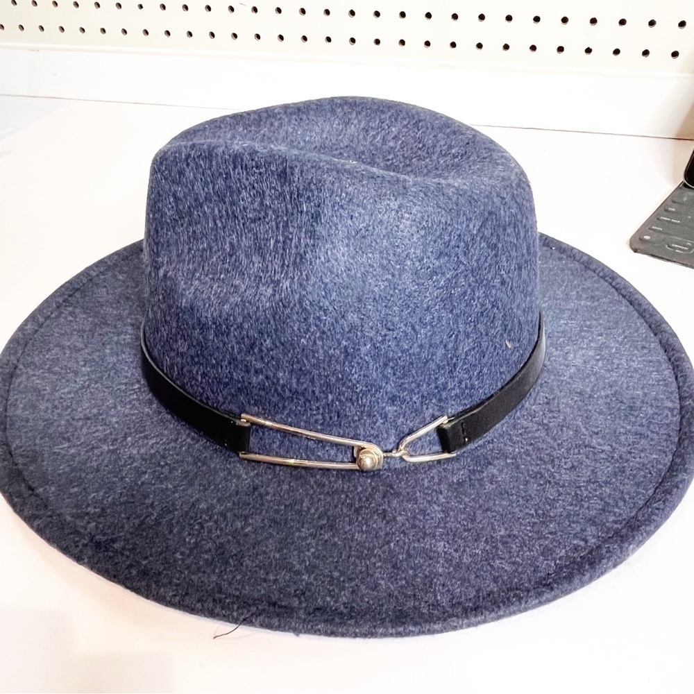 Wide Brim Fedora Belt Men Women Vintage Hats